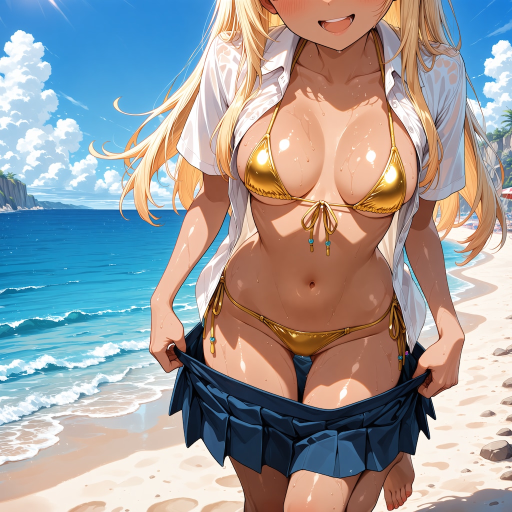 ギャルと海水浴1
