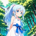 森の中のあおいちゃん 2枚目