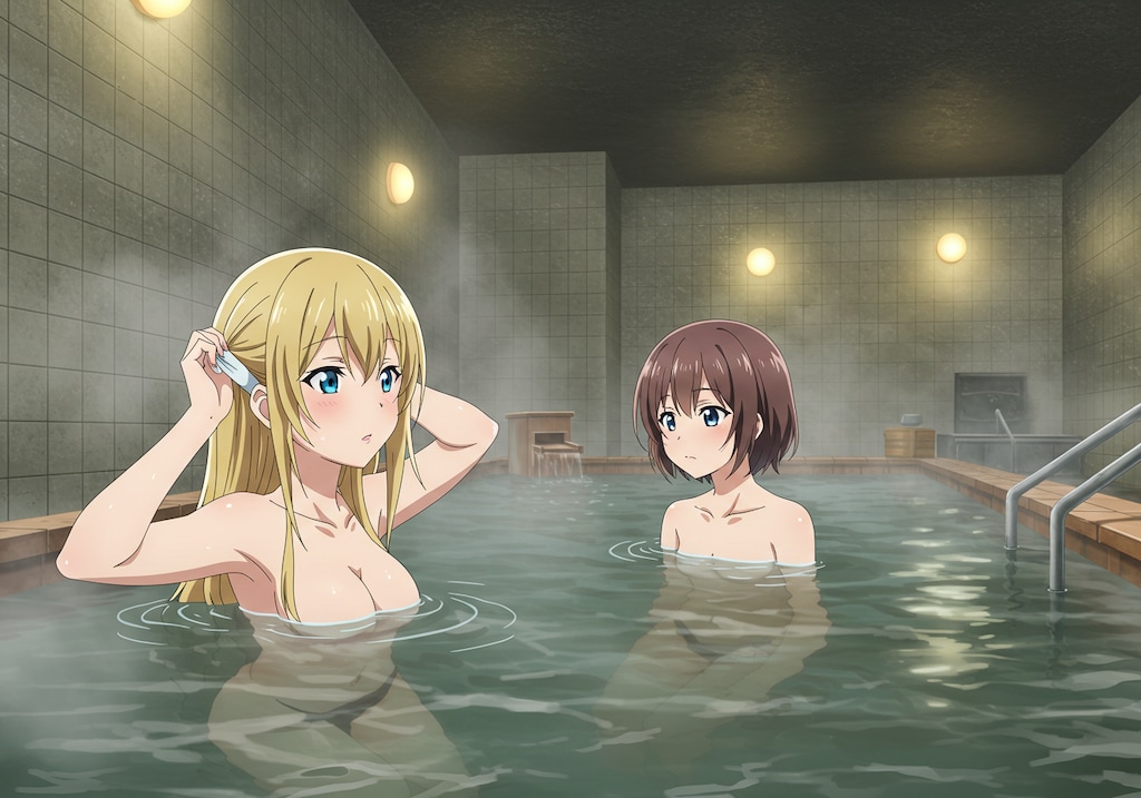 スーパーちちぷい　ねこなみ本店　地下入浴施設(ImageFX)