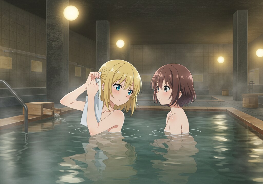 スーパーちちぷい　ねこなみ本店　地下入浴施設(ImageFX)