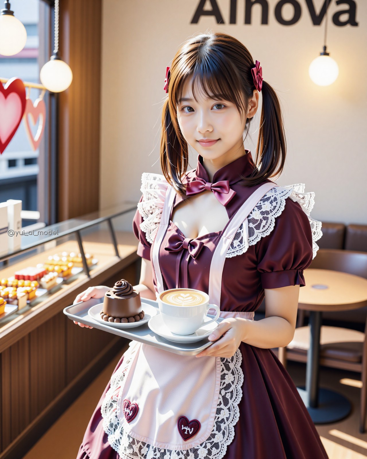 カフェDEバレンタイン beauty-512 | の人気AIイラスト・グラビア