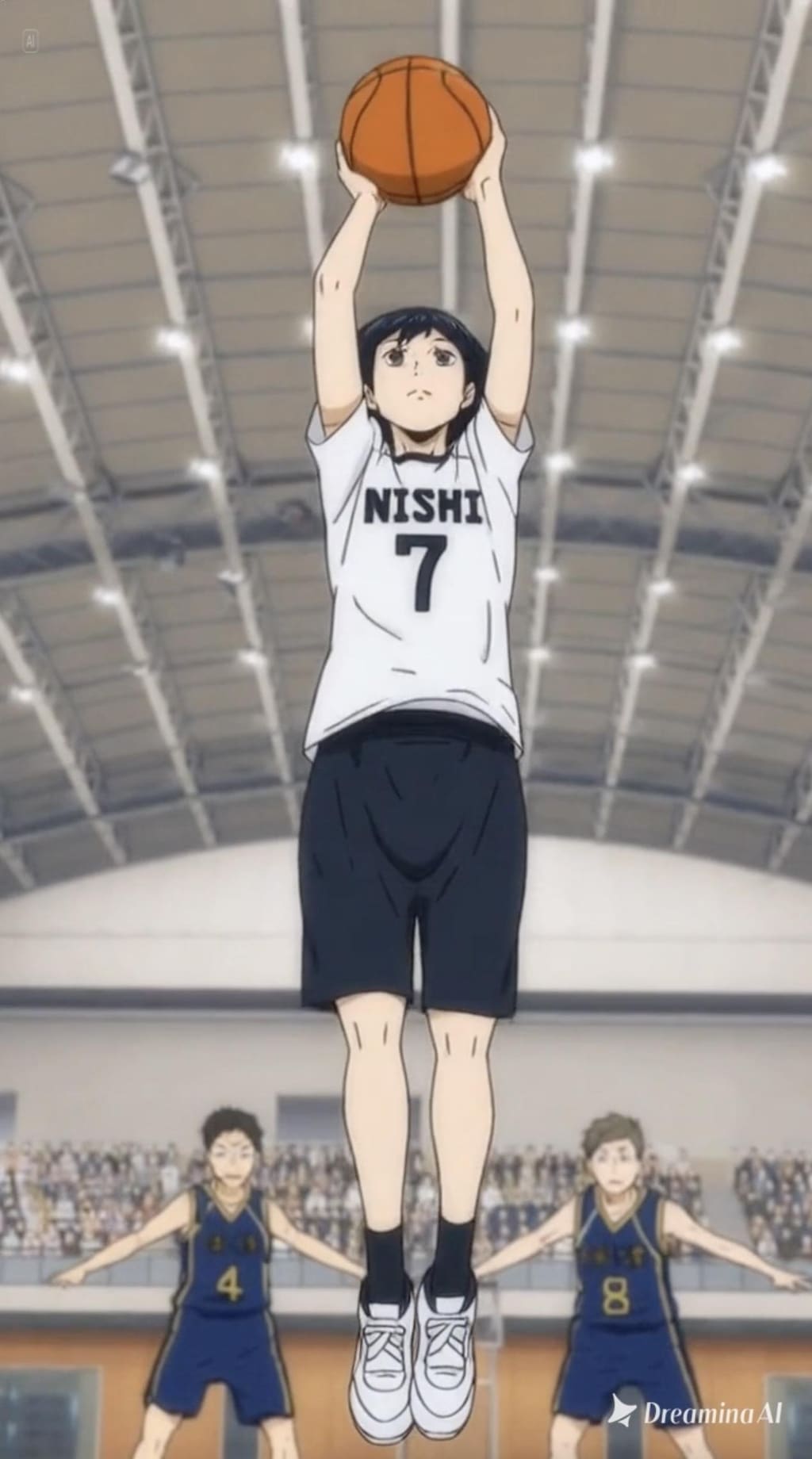 女バスのジャンプシュート380