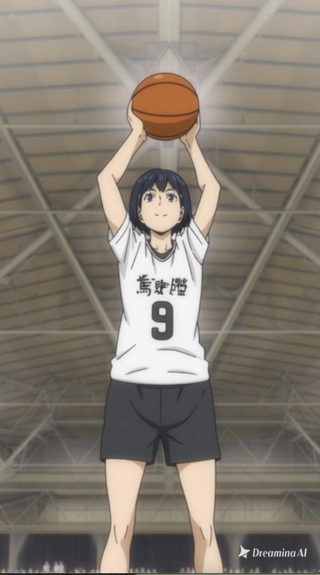 女バスのジャンプシュート380