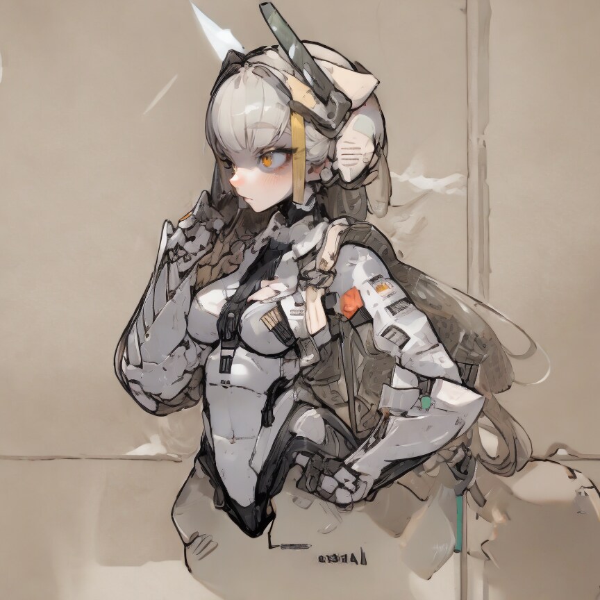 Girl and Robot1100
