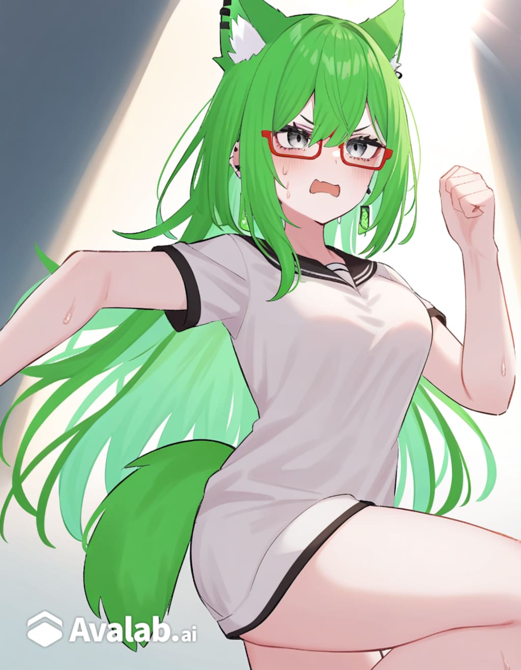 ダッシュするラシューシャちゃん