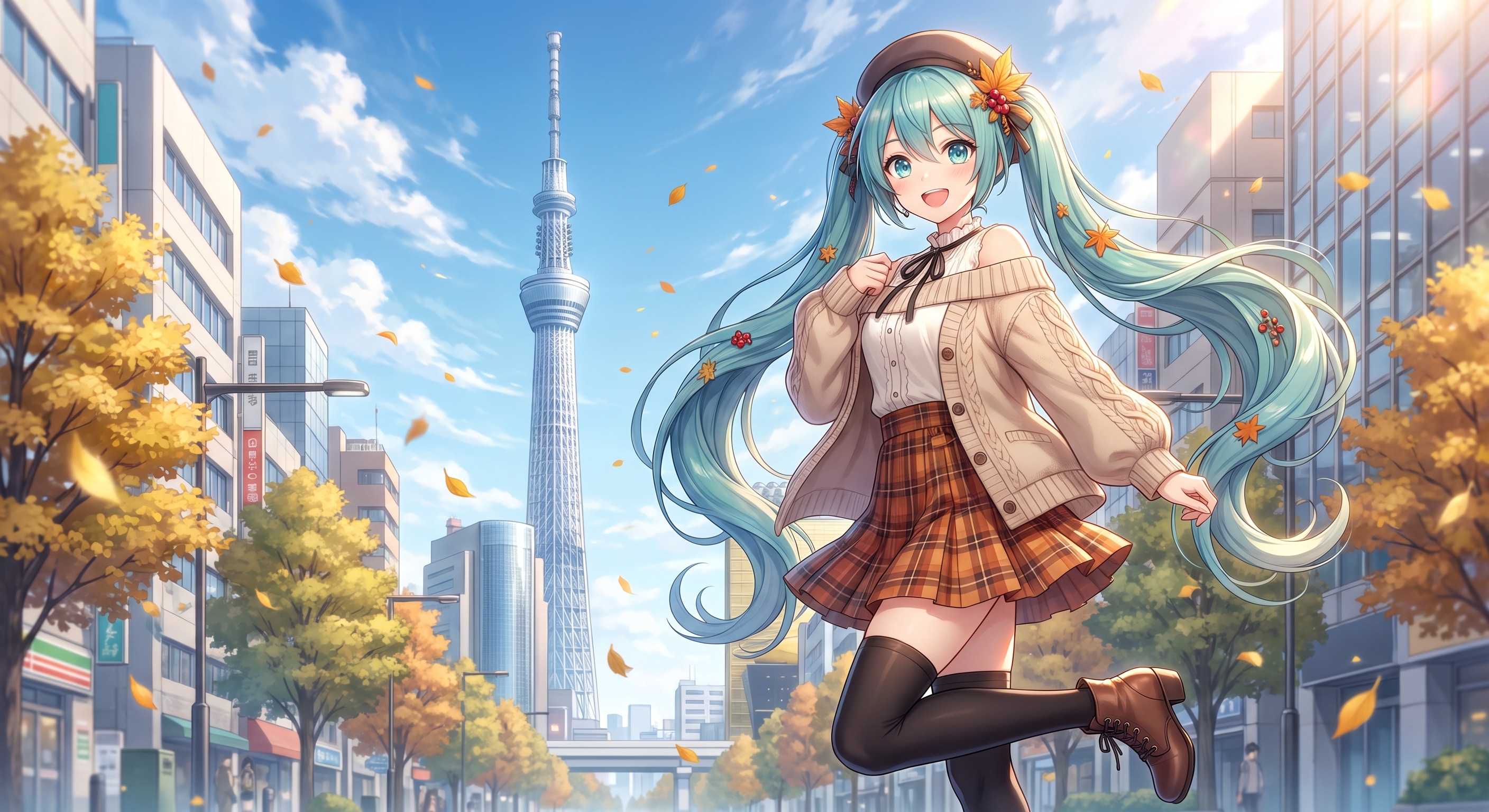 お出かけミクさん　２３ | の人気AIイラスト・グラビア
