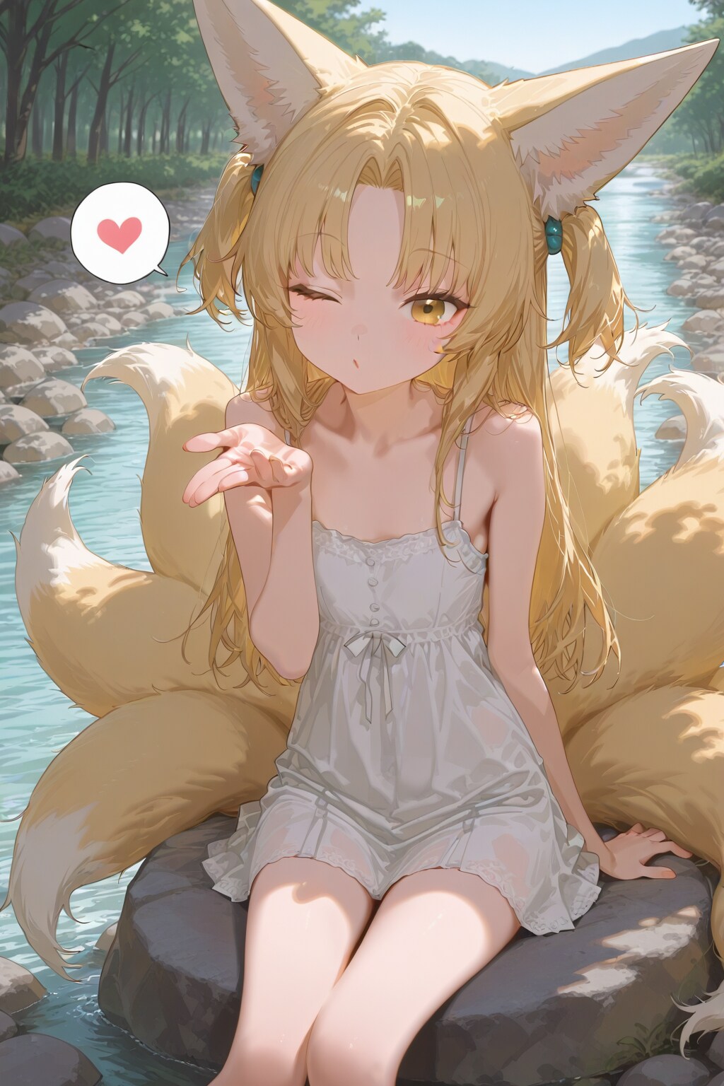 九尾の狐の投げキッスPEGASUS