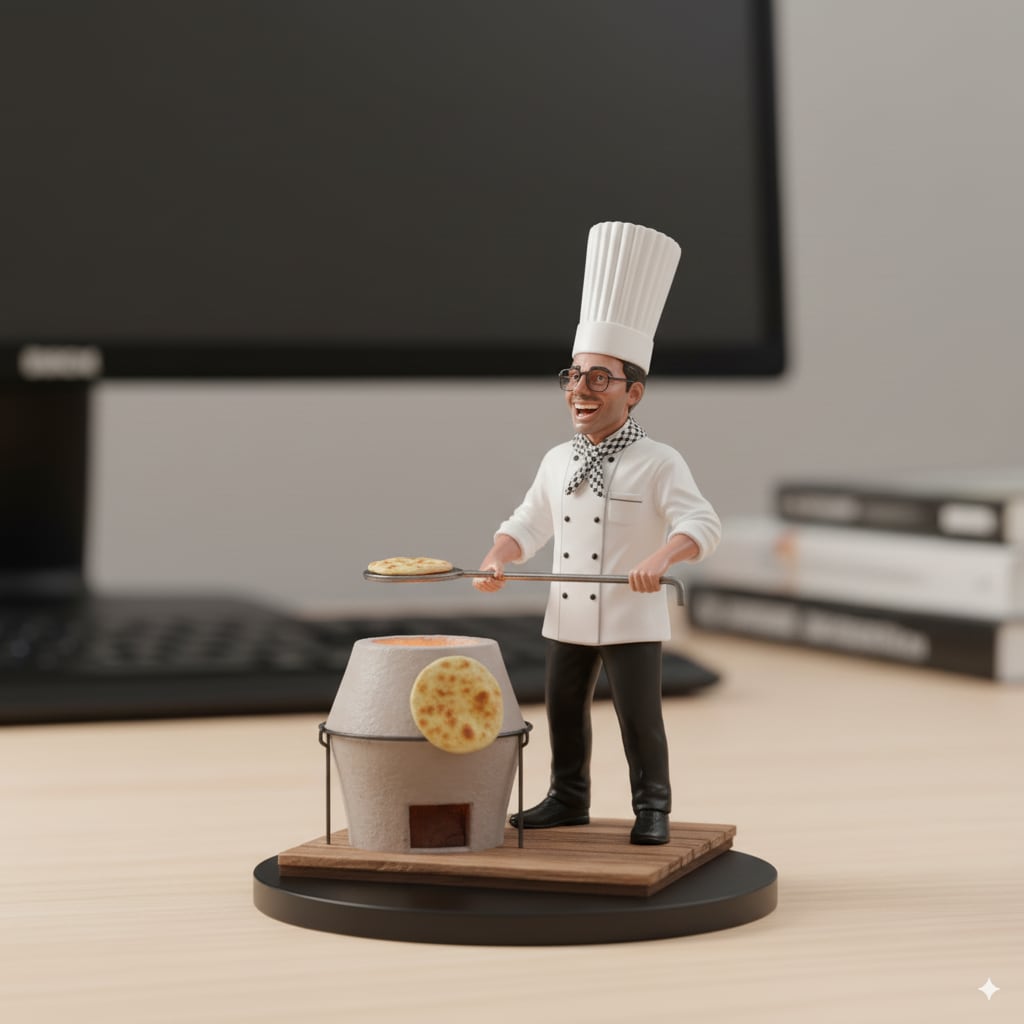 例のシェフフィギュア。