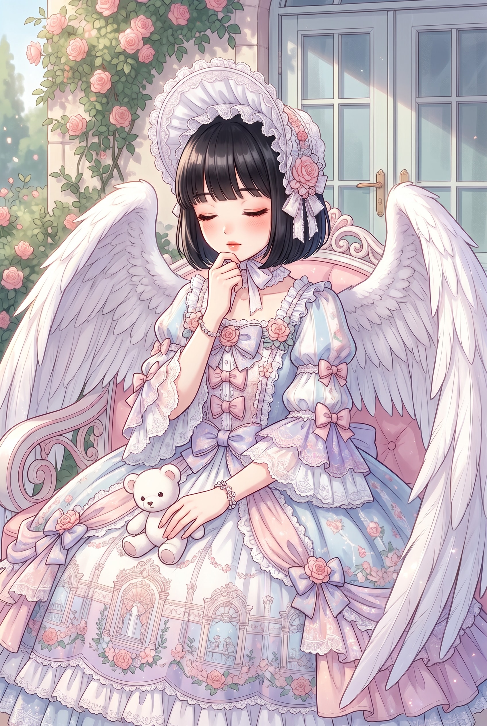 薔薇天使の夢衣 | の人気AIイラスト・グラビア