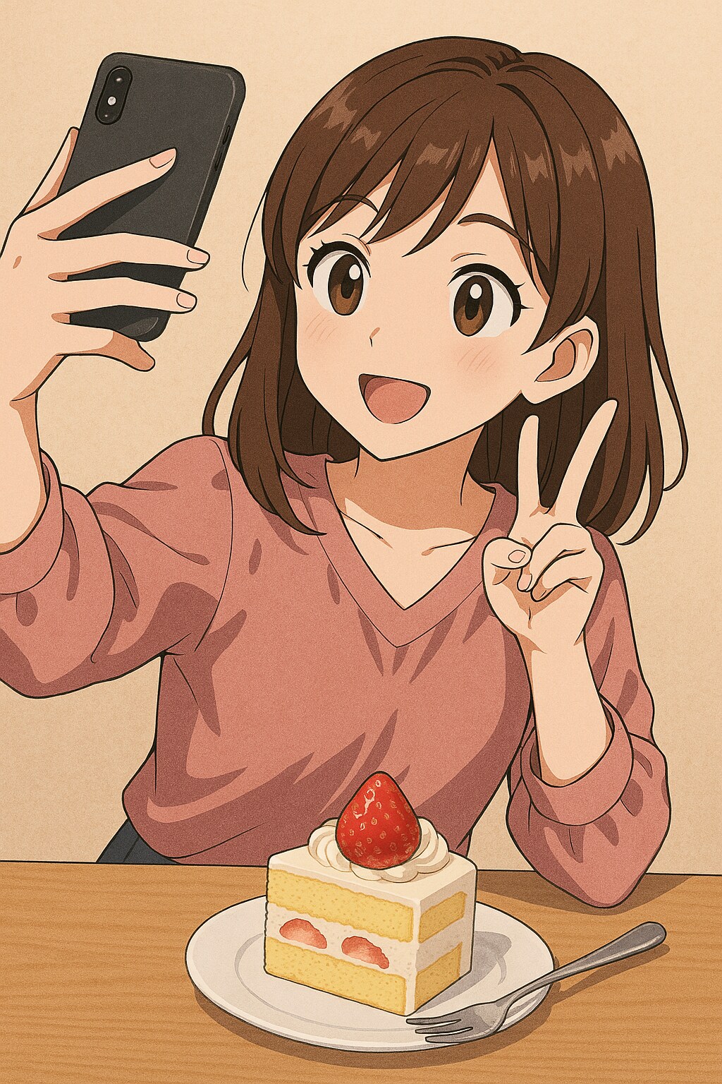 ChatGPT・自撮り（いらすとやチャレンジ）