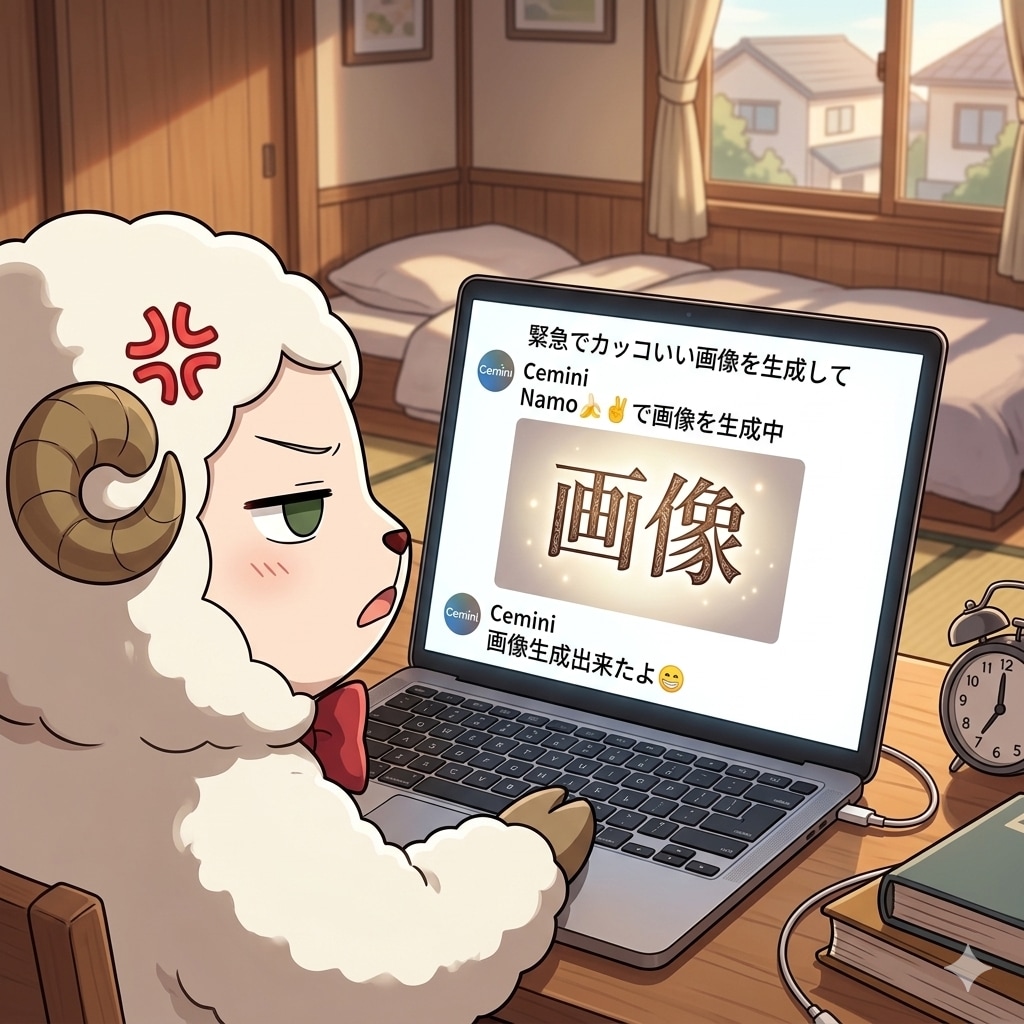 画像生成依頼が下手なヒツジ