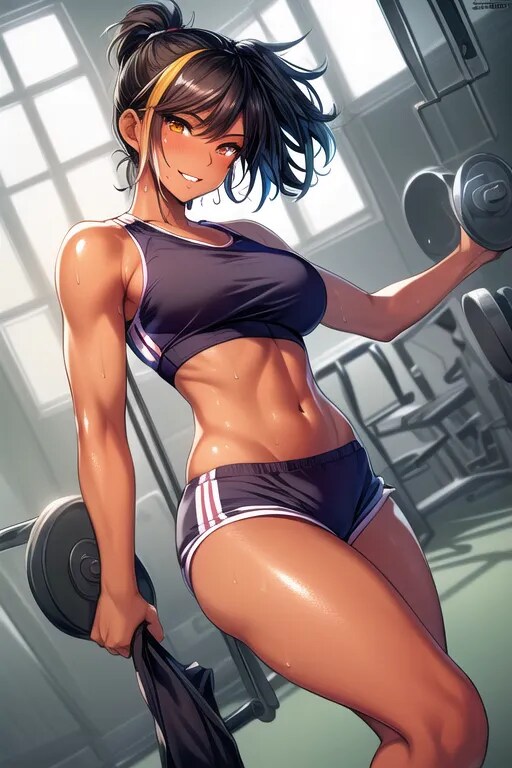 スタイリッシュなスポーツ系女子