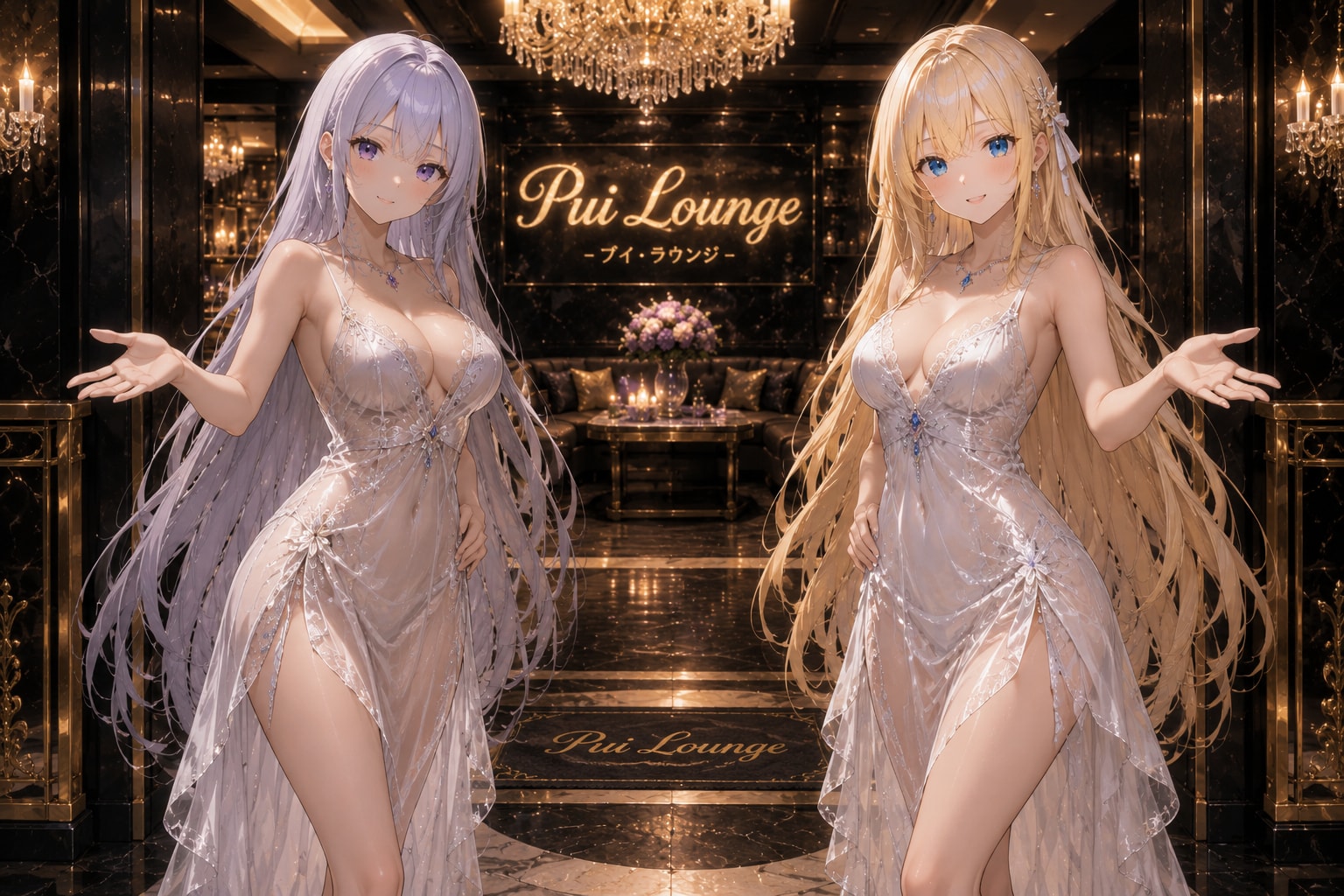 VEGAちゃんとV4BちゃんでPui Lounge