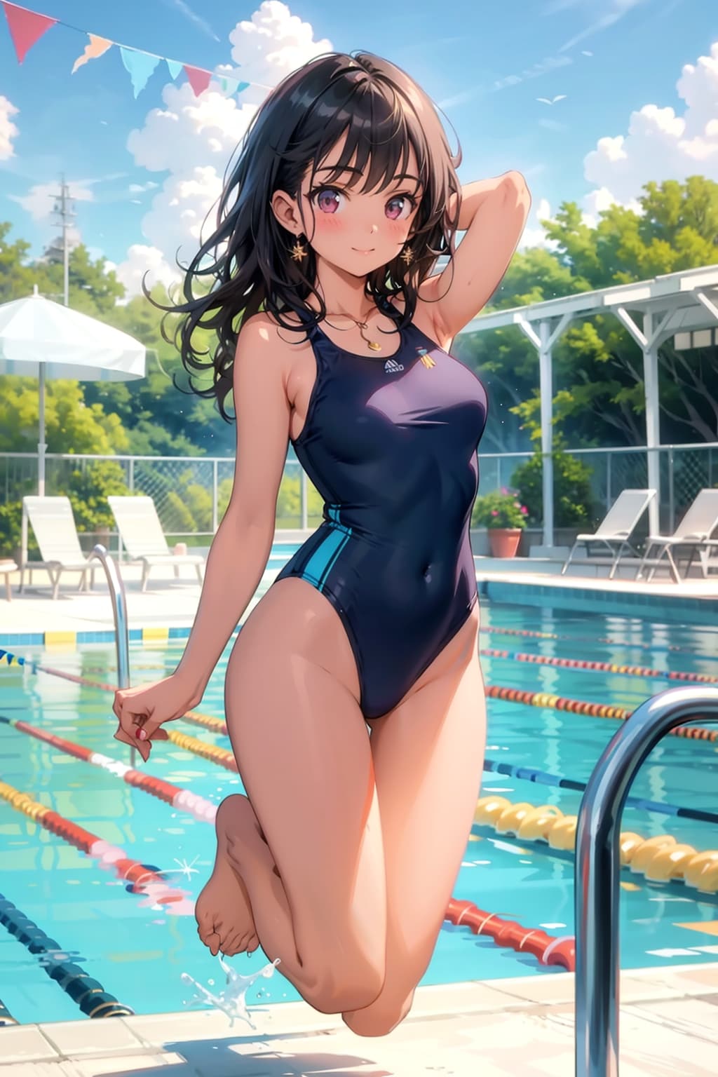 Jump!する女の子