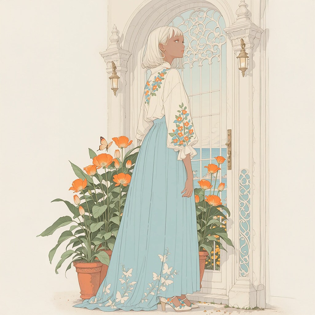 ベネチアの窓辺b | の人気AIイラスト・グラビア