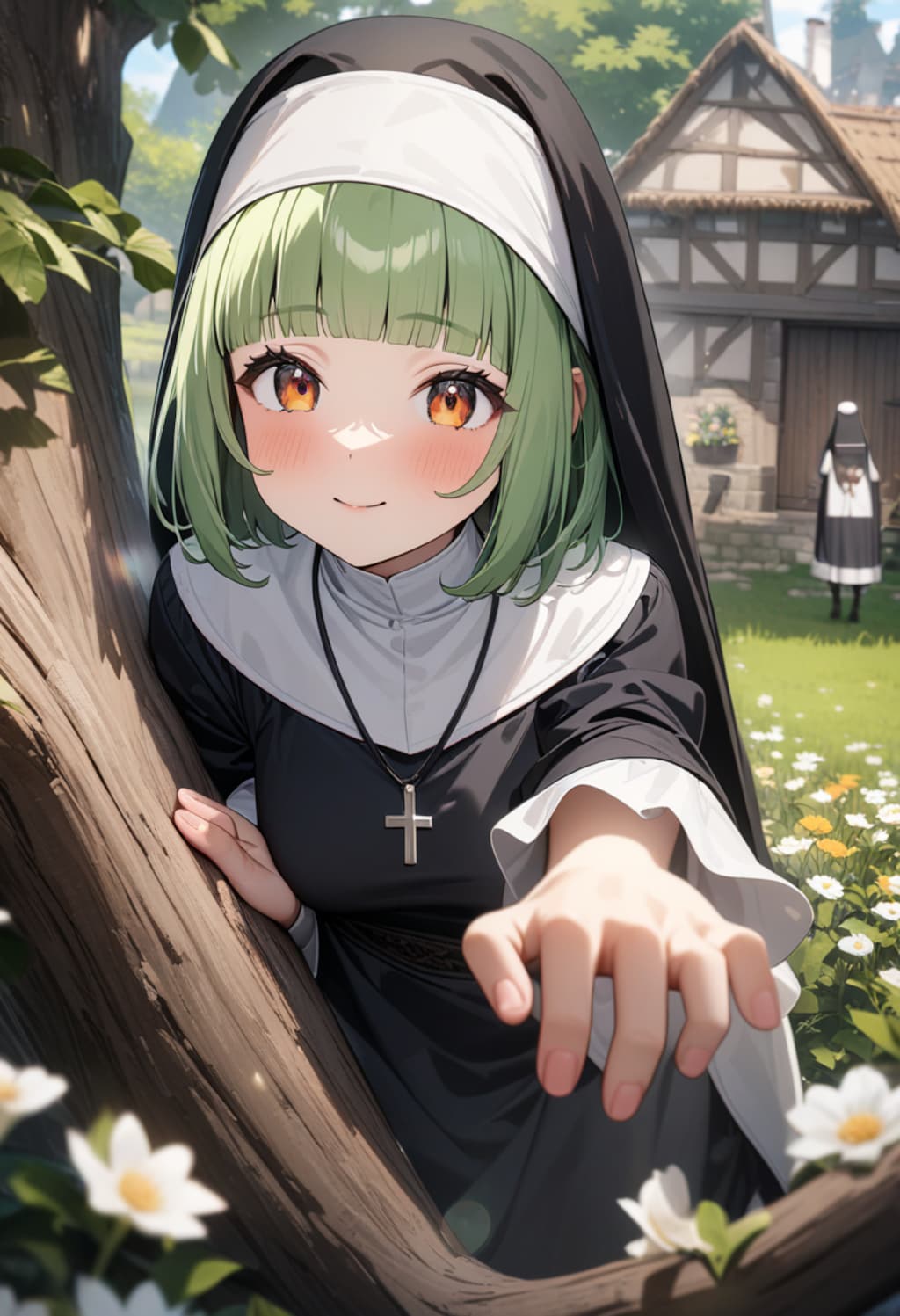 私は村の人のために働くのです