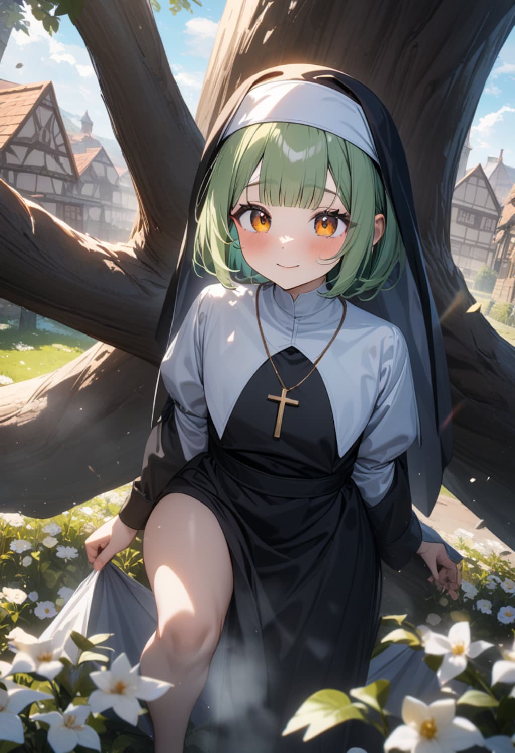 私は村の人のために働くのです