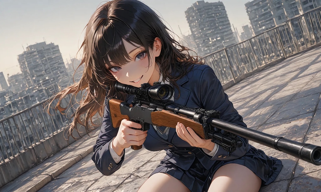 Sniper High School Girl