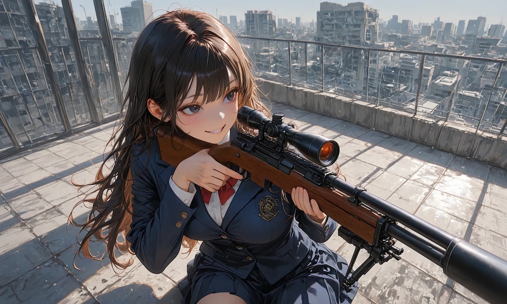 Sniper High School Girl