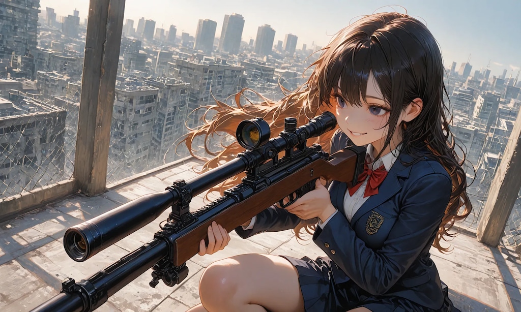 Sniper High School Girl