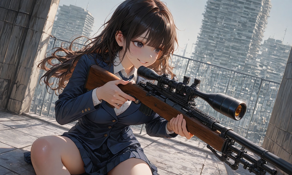 Sniper High School Girl
