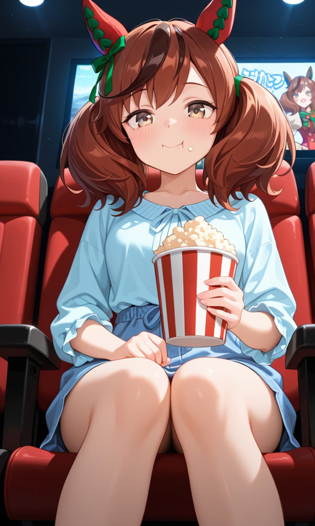 ポップコーンが手放せないネイチャさん