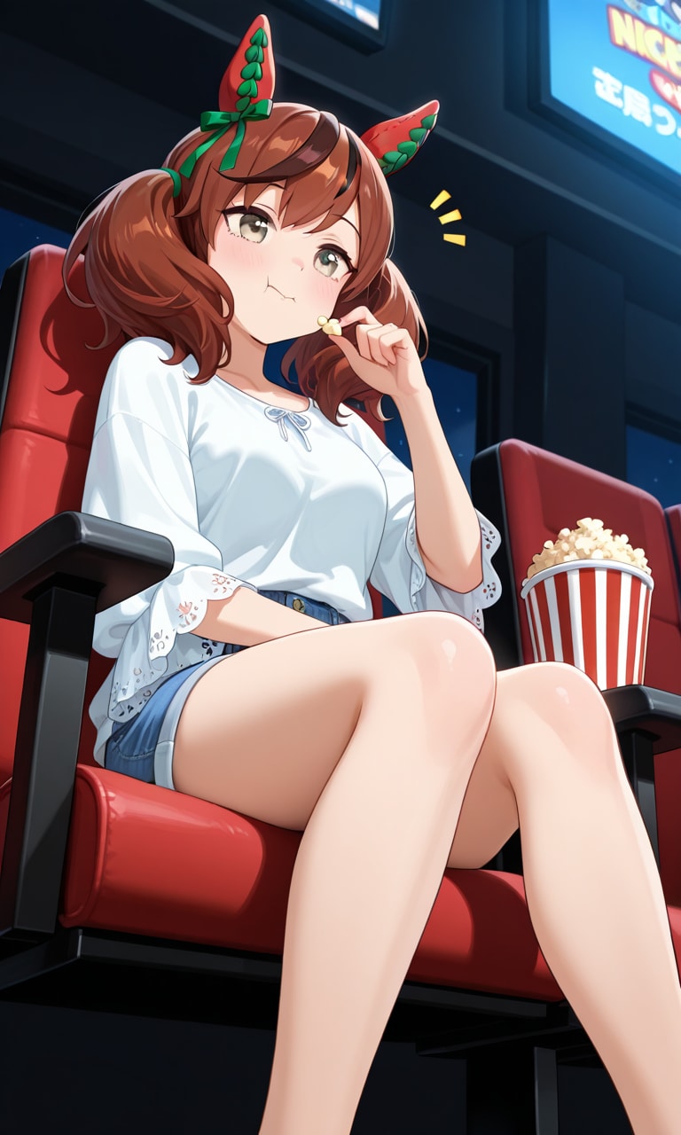 ポップコーンが手放せないネイチャさん