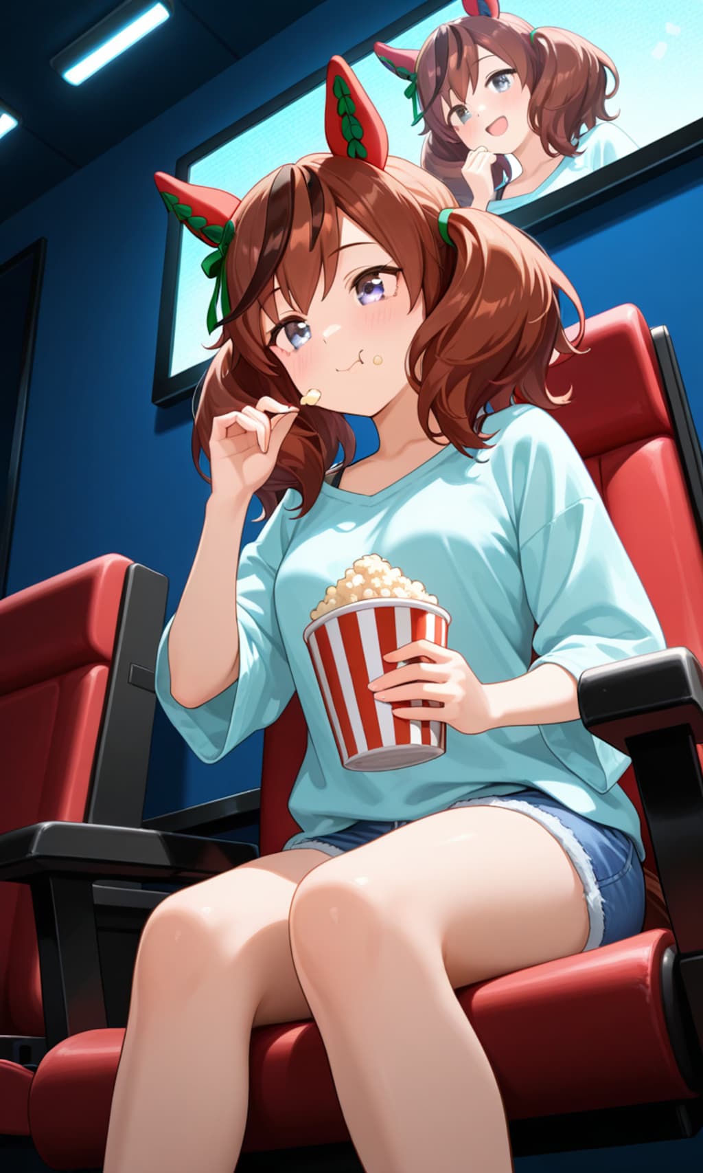 ポップコーンが手放せないネイチャさん