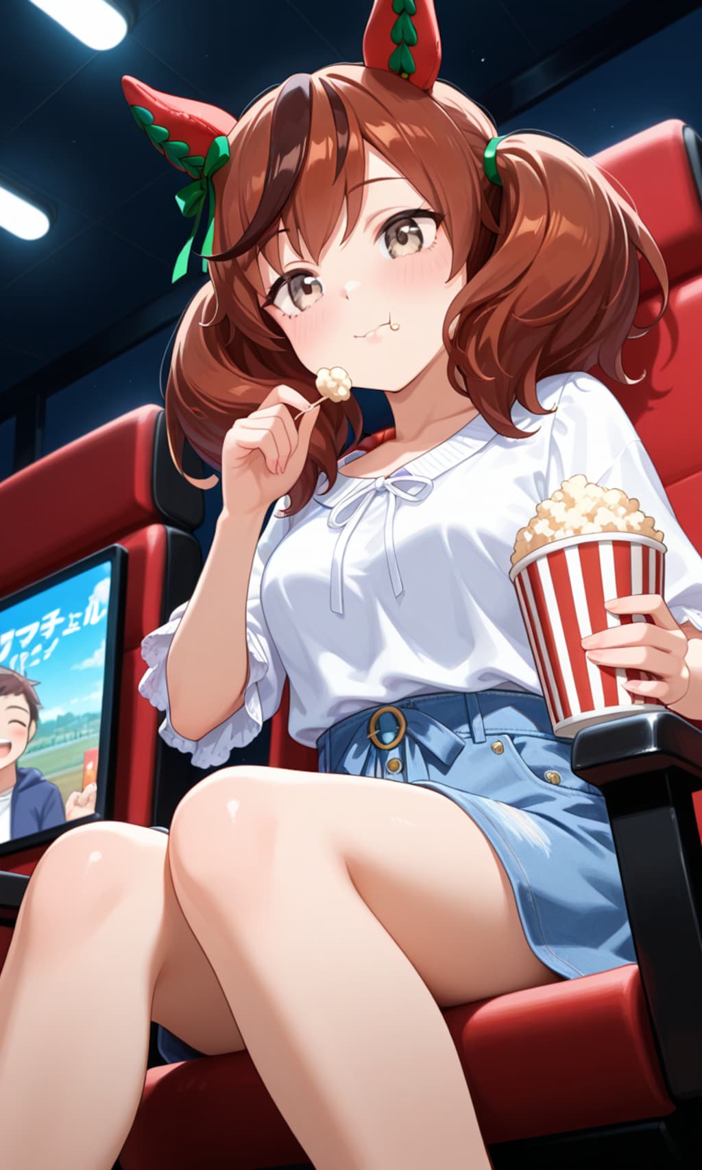 ポップコーンが手放せないネイチャさん