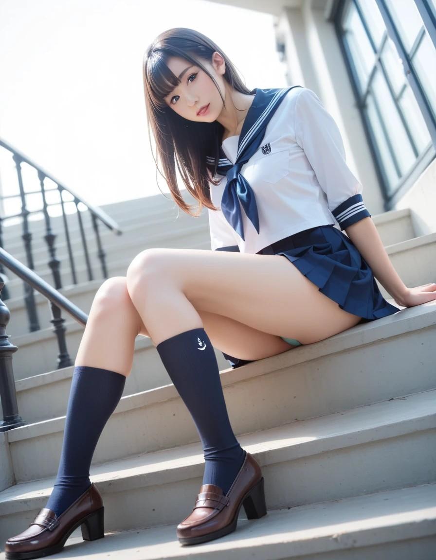 パンちら女子高生