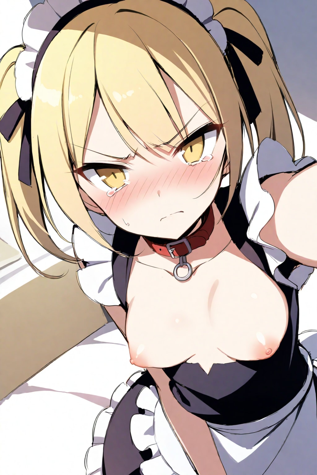 エッチな自撮りをさせられる金髪ちゃん