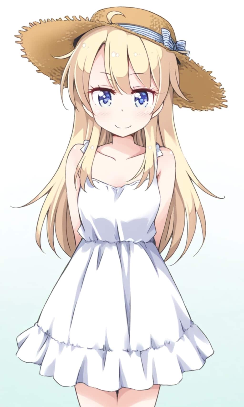 八神コウ 麦わら帽子とワンピース