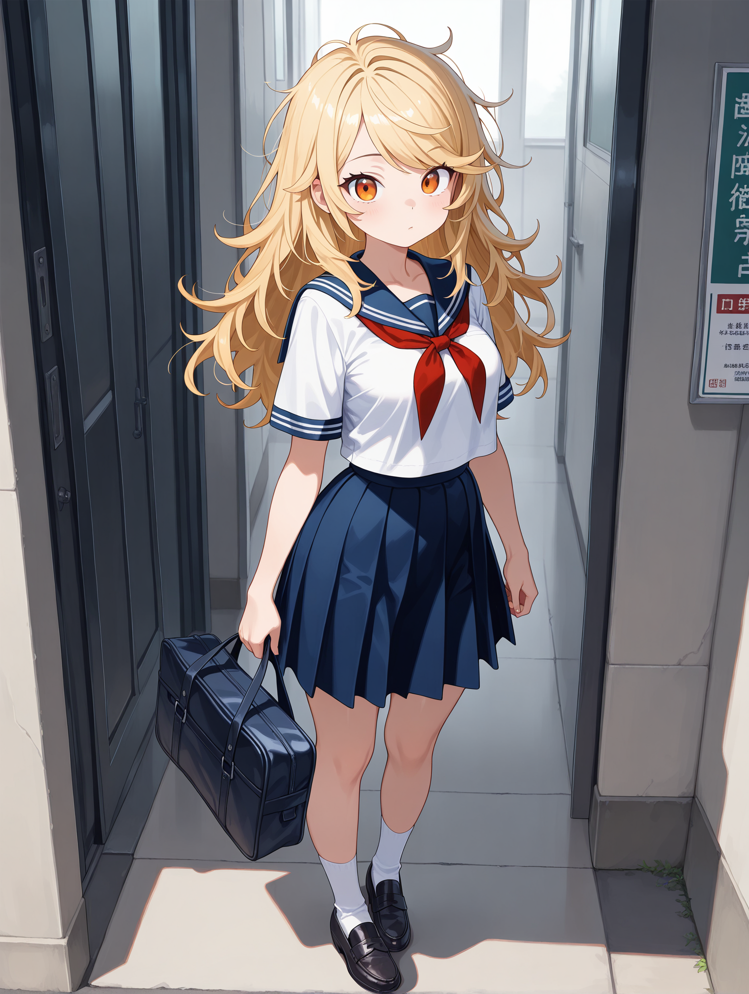 金髪のセーラ服少女 | の人気AIイラスト・グラビア