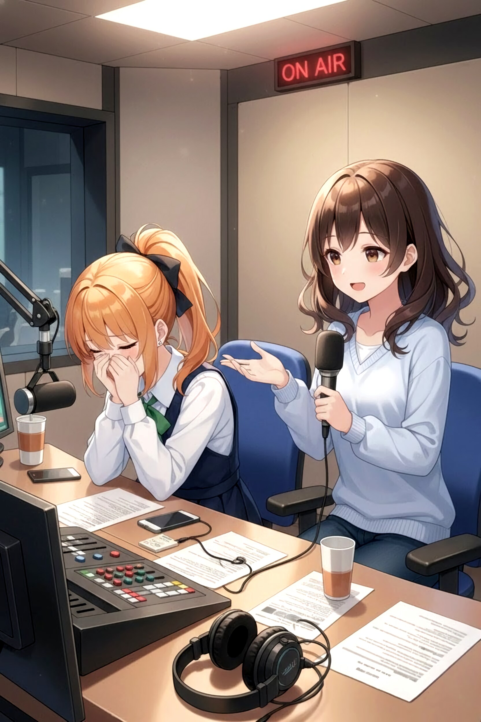 アキナのハイテンションラジオ〜ローテーションラジオ？編 | の人気AIイラスト・グラビア