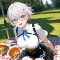 「ピクニックのお供はハンバーガー！」 2枚目