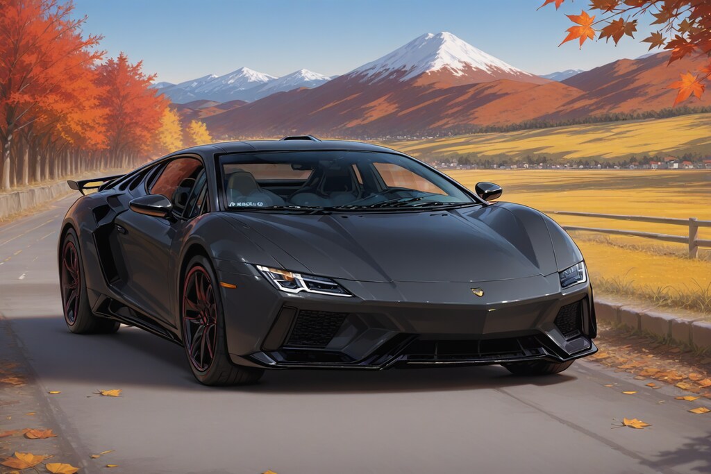 秋のアヴェンタドール