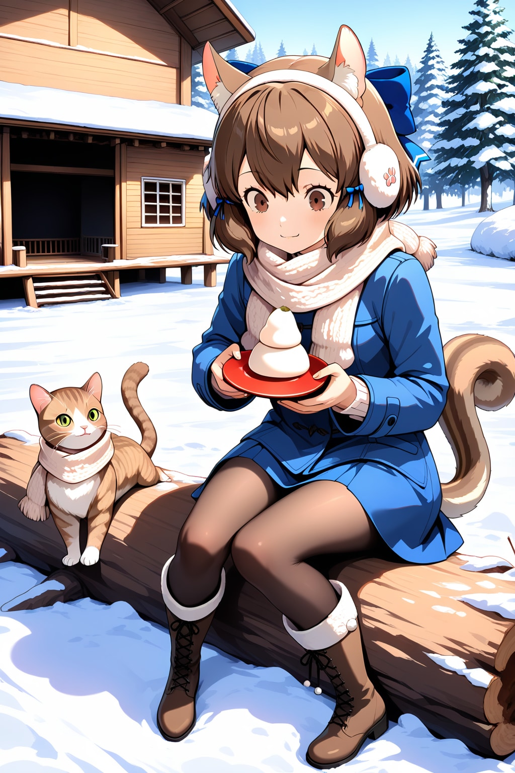 ミミちゃんとシルちゃんのお正月day1《おいでよ どうぶつの娘》