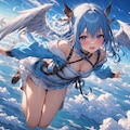 空と少女と地平線 3枚目