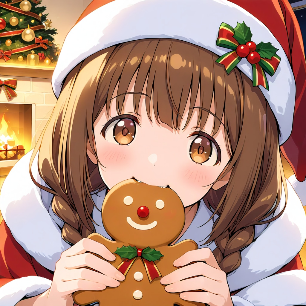 お菓子好きサンタ