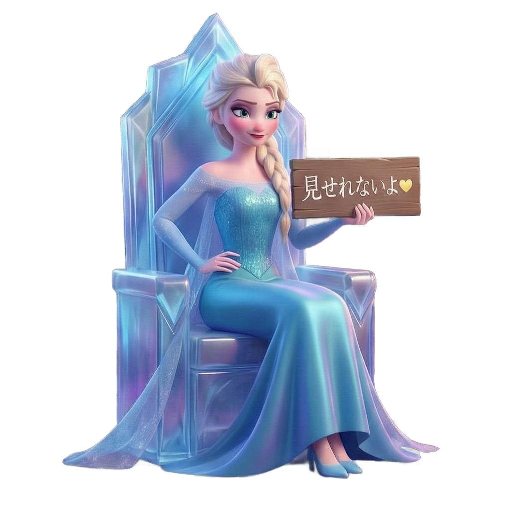 氷の女王エルサのサイン持ち「見せれないよ♡」 ポーズコレクション