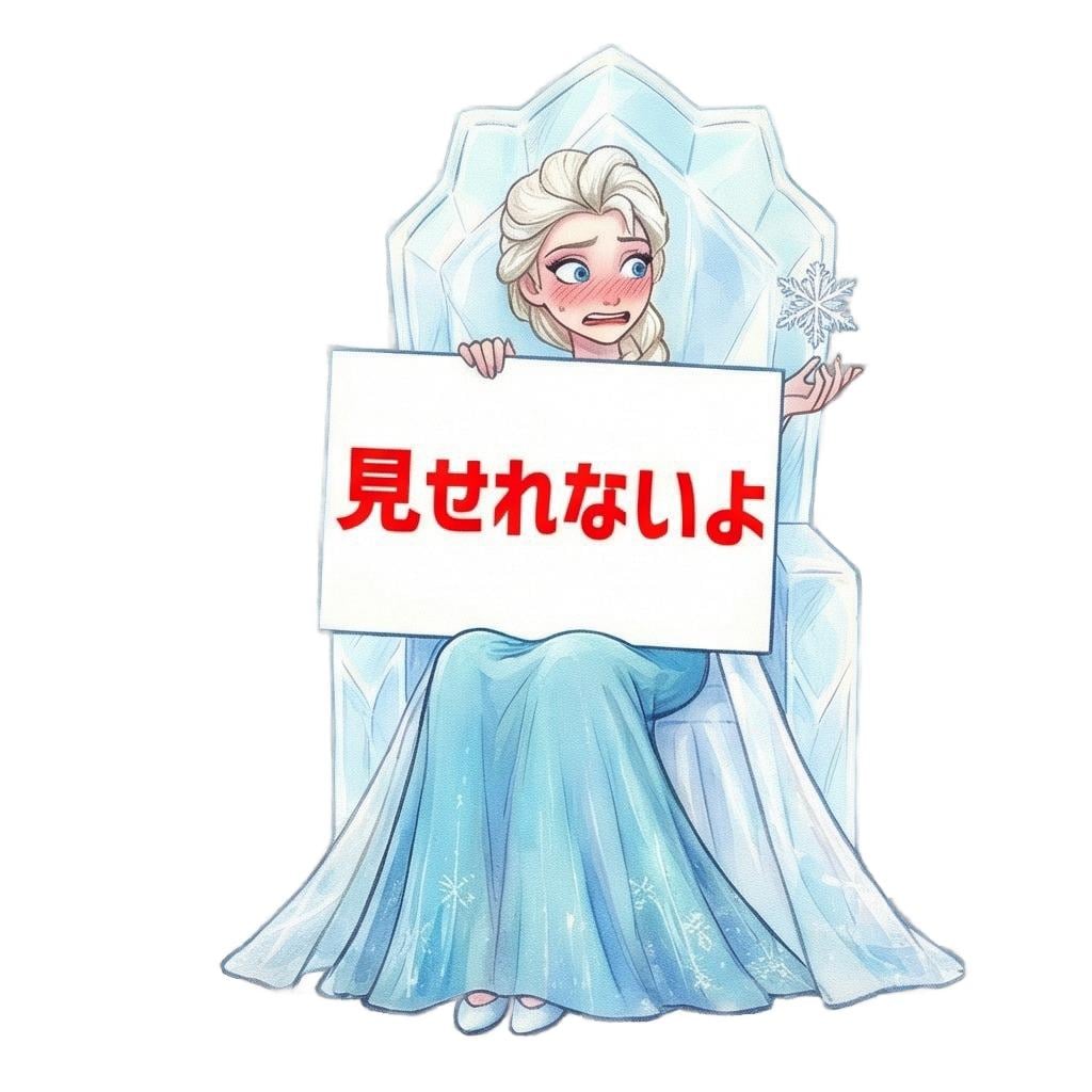 氷の女王エルサのサイン持ち「見せれないよ♡」 ポーズコレクション