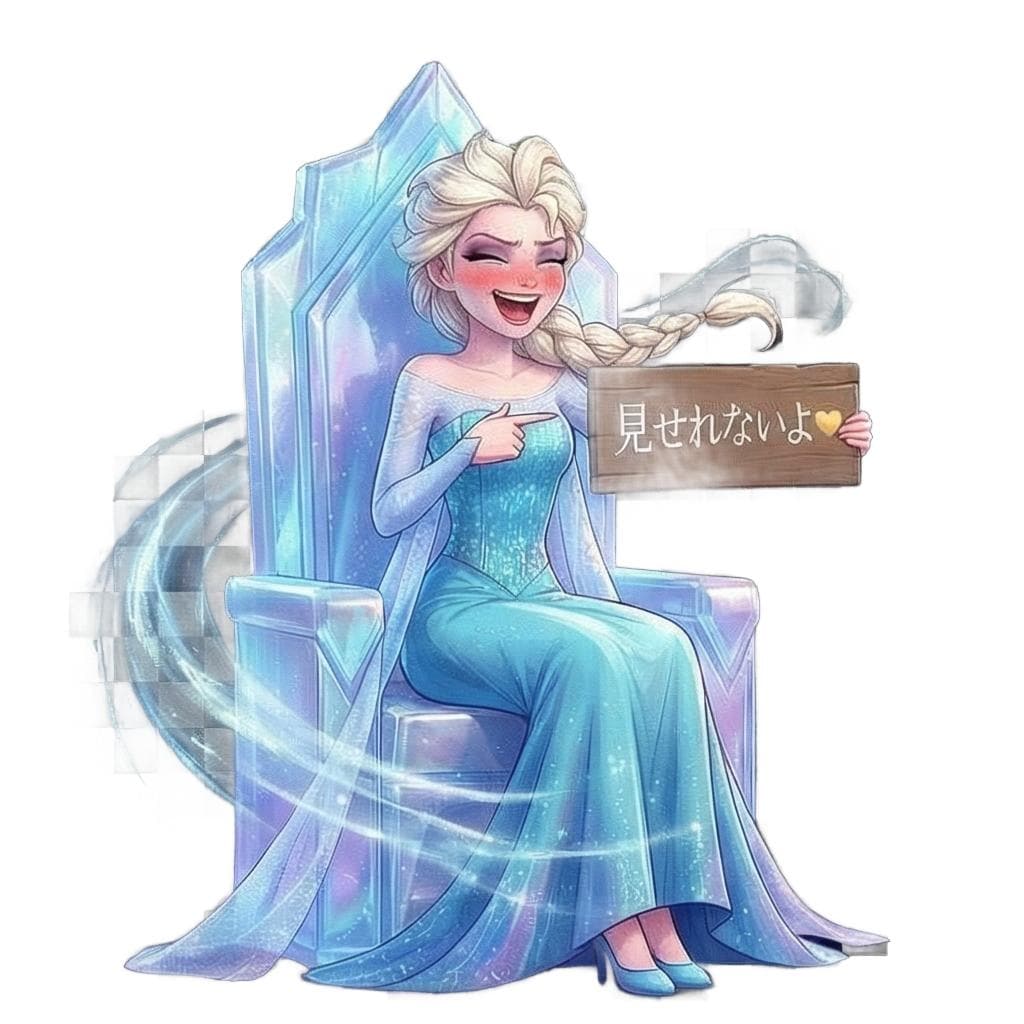 氷の女王エルサのサイン持ち「見せれないよ♡」 ポーズコレクション