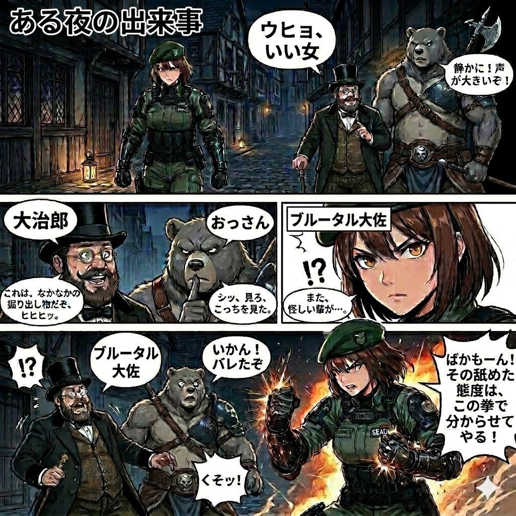 ブルータルちゃんに忍び寄る怪しい影2つ
