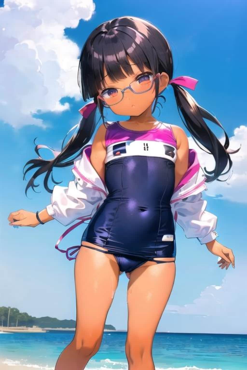 水着のオリキャラちゃん