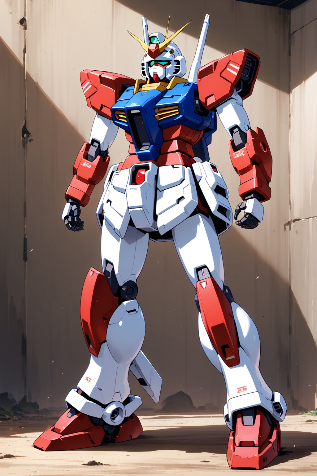 ＡＩが考えるガンダムと赤いガンダム【全二枚】