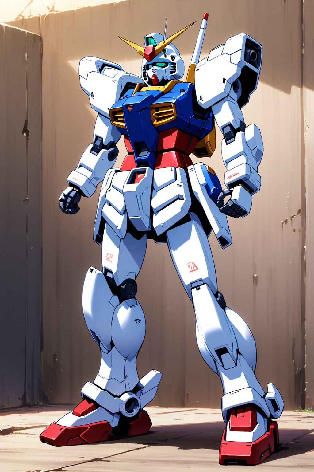 ＡＩが考えるガンダムと赤いガンダム【全二枚】