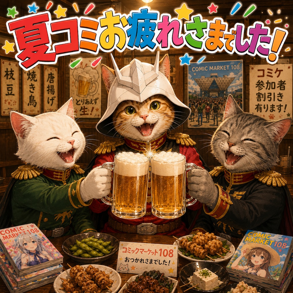 夏コミ戦線、無事終了！🍺