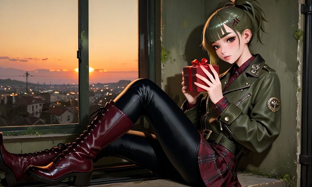 【ＦＡ】プレゼントをもらって少し困惑気味の蘭さん