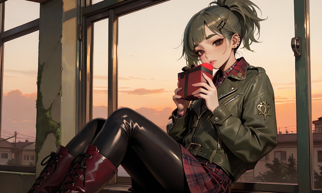 【ＦＡ】プレゼントをもらって少し困惑気味の蘭さん