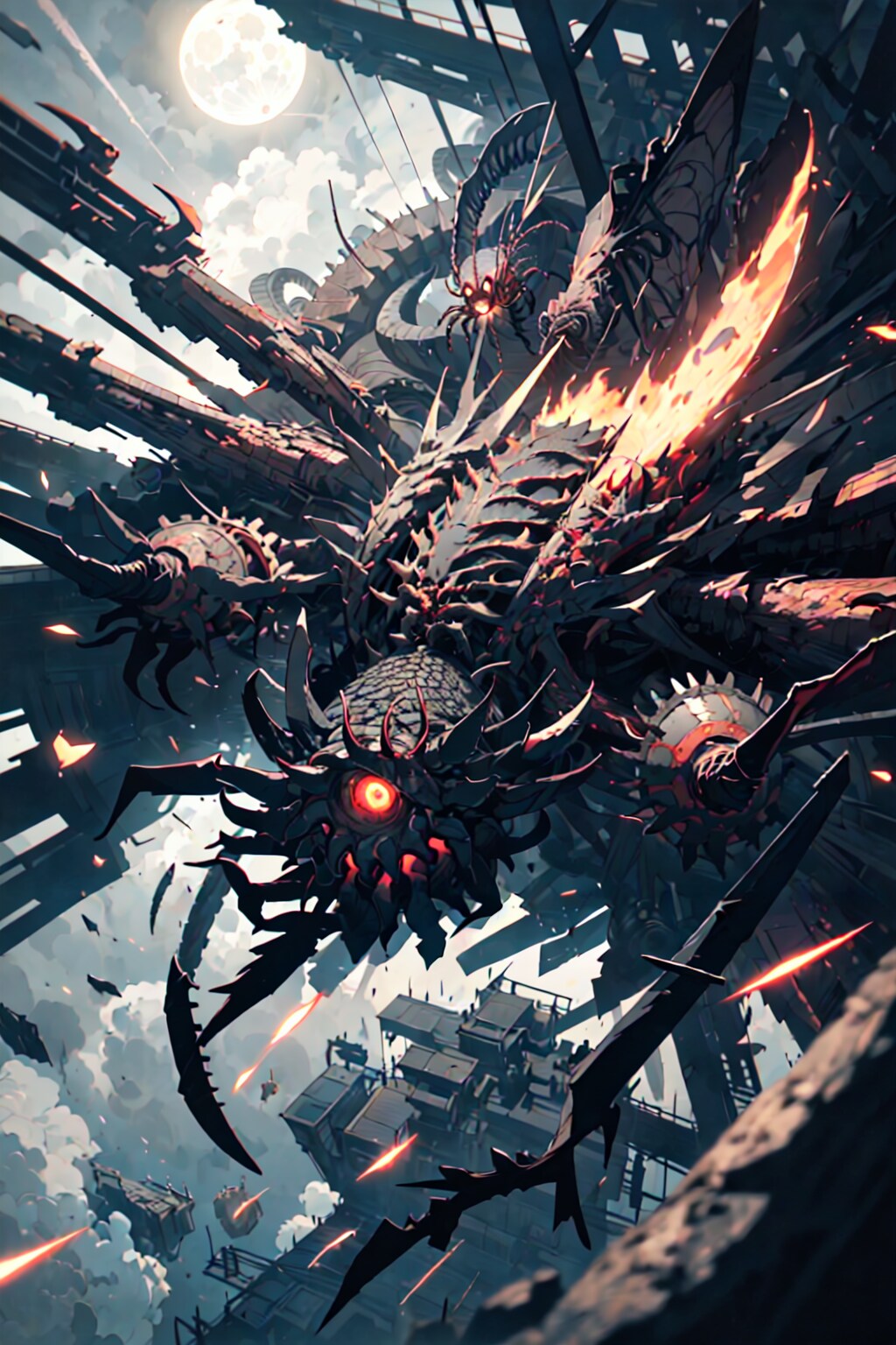 丑三つ時の蟲型メカ怪獣